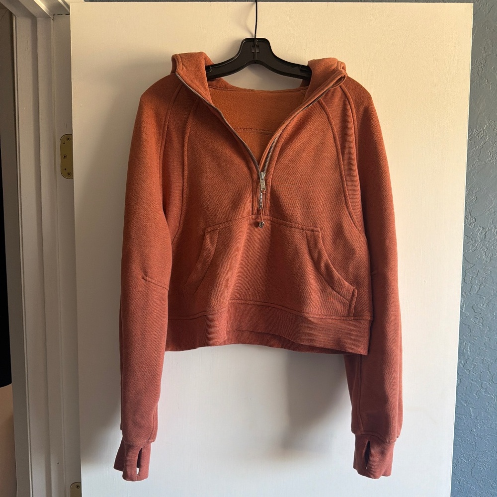 Lululomen scuba oversized half zip hoodie size xs/s